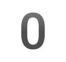 0️ Digit Zero on Huawei HarmonyOS 4.0