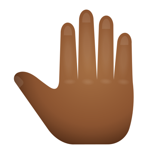 🤚🏾 Raised Back of Hand: Medium-Dark Skin Tone on Icons8 14.0