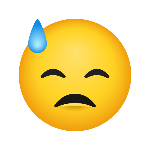 😓 Downcast Face with Sweat on Icons8 14.0