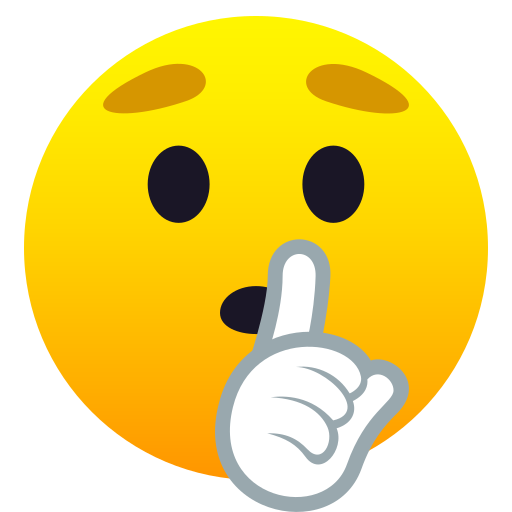 🤫 Shushing Face on JoyPixels 10.0