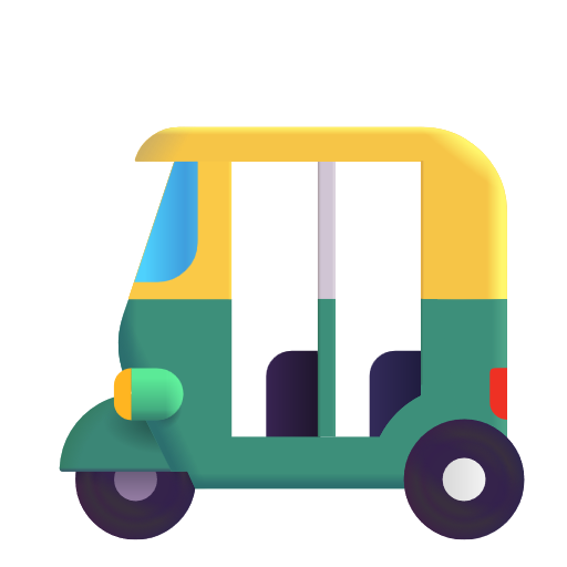 🛺 Auto Rickshaw on Microsoft 3D Fluent 15.1