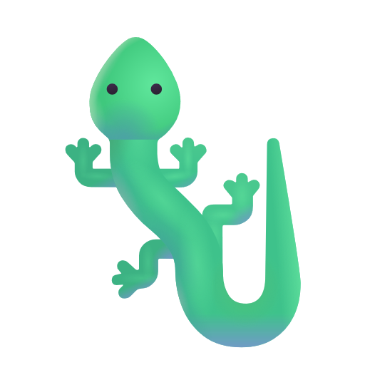 🦎 Lizard on Microsoft 3D Fluent 15.1