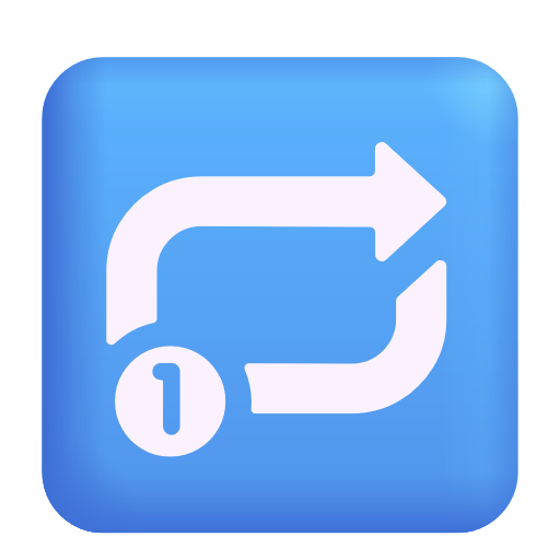 🔂 Repeat Single Button on Microsoft 3D Fluent 15.1