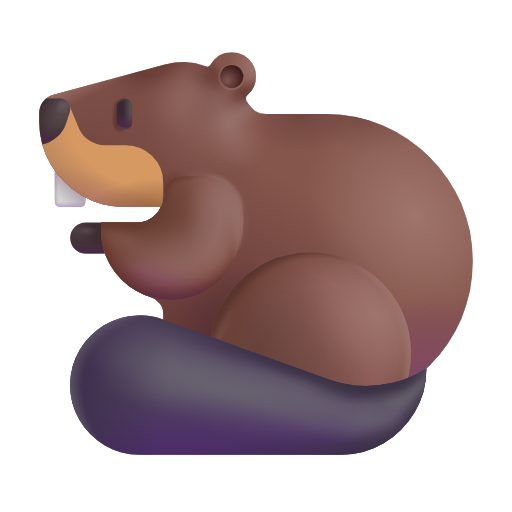 Castor Animation 🦫 Castor en Microsoft 3D Fluent 16.0