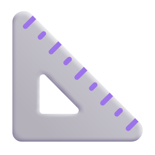 Triangular Ruler Object Show π Triangular Ruler on Microsoft 3D Fluent 16.0