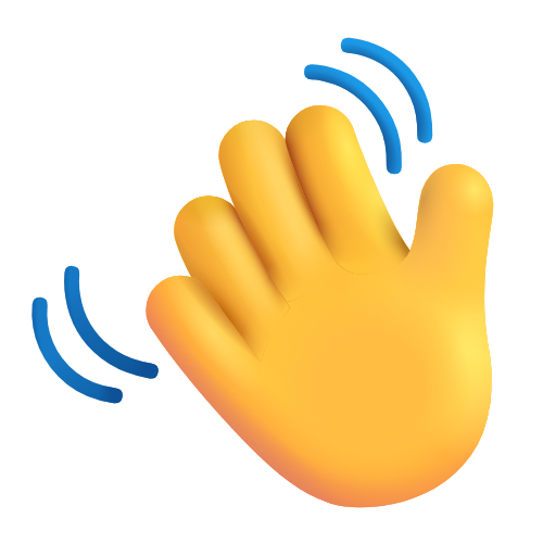 Vaving Hand ๐ Waving Hand on Microsoft 3D Fluent 16.0