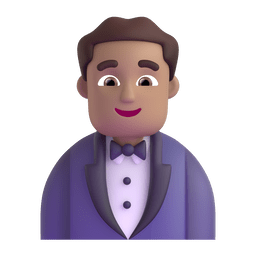 Man in Tuxedo: Medium Skin Tone on Microsoft Teams 1.0