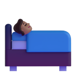 Person in Bed: Medium-Dark Skin Tone on Microsoft Teams 1.0
