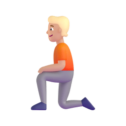 Person Kneeling: Medium-Light Skin Tone on Microsoft Teams 1.0