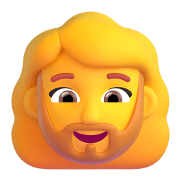 Woman: Beard on Microsoft Teams 1.0