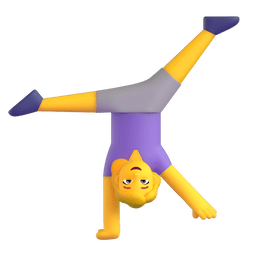 Woman Cartwheeling on Microsoft Teams 1.0