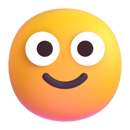 π Slightly Smiling Face on Microsoft Teams (3D Animated) 14.0