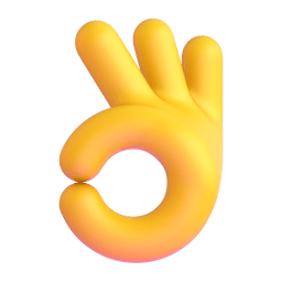 Señal De Aprobación Con La Mano emoji