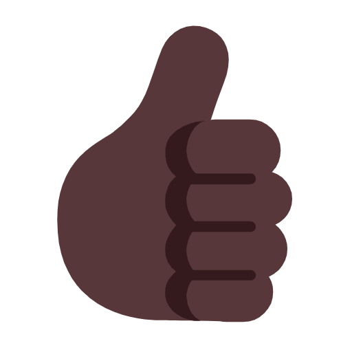 👍🏿 Thumbs Up: Dark Skin Tone on Microsoft Windows 11 23H2 June 2024 Update