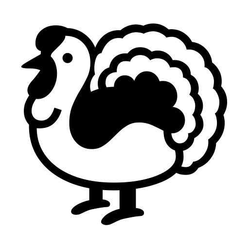 🦃 Turkey on Noto Emoji Font 15.0