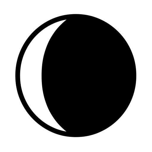 π Waning Crescent Moon on Noto Emoji Font 15.0