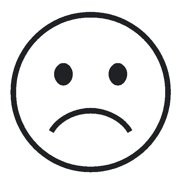 Noto Emoji Font 16.0の☹️ 困った顔