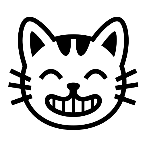😸 Grinning Cat with Smiling Eyes on Noto Emoji Font 16.0