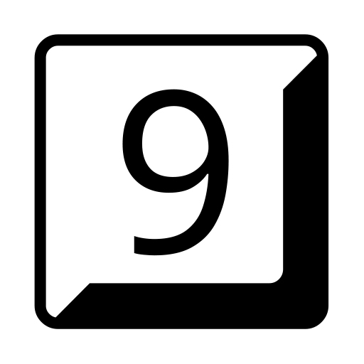 Noto Emoji Font 16.0์ 9๏ธโฃ Keycap Digit Nine