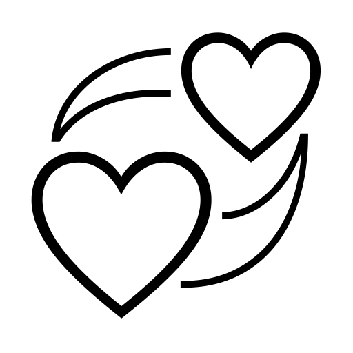 π Revolving Hearts on Noto Emoji Font 16.0