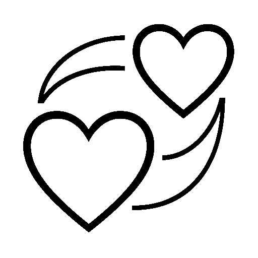 ๐ Revolving Hearts on Noto Emoji Font 15.1