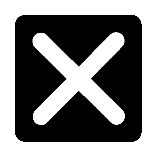 Noto Emoji Font 14.0의 엑스 표시 버튼