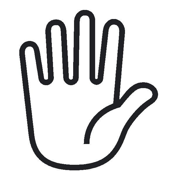 Noto Emoji Font 14.0의 🖐️ 쫙 편 손바닥