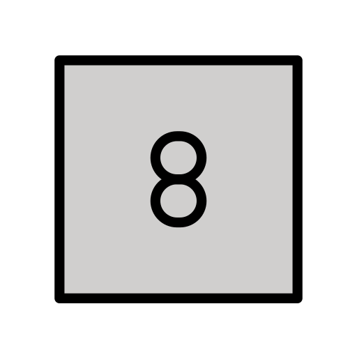 OpenMoji 12.3の8️⃣ 囲み数字: 8