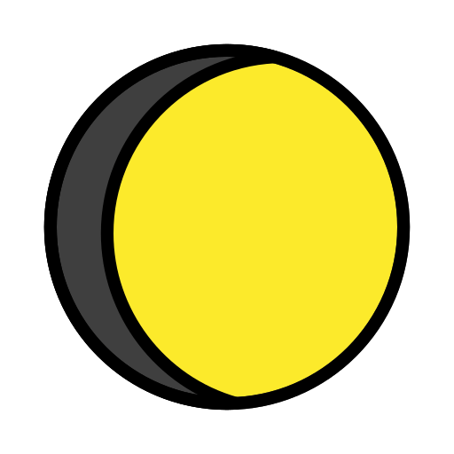 🌔 Waxing Gibbous Moon on OpenMoji 12.3