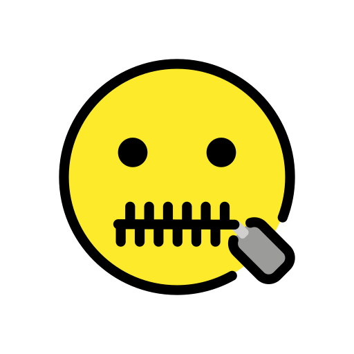 🤐 ZipperMouth Face on OpenMoji 12.3