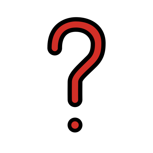 Red Question Mark on OpenMoji 16.0