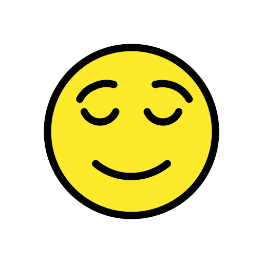 😌 Relieved Face on OpenMoji 16.0