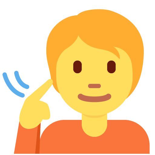 🧏 Deaf Person on Twitter / X Twemoji 12.1.5