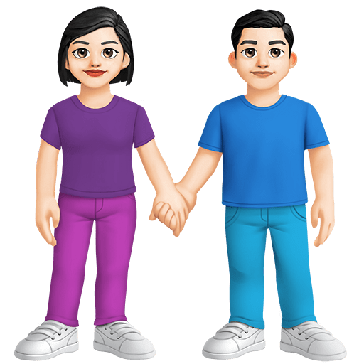 👫🏻 Woman and Man Holding Hands: Light Skin Tone on Twitter Emoji ...