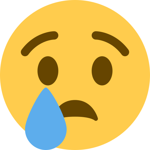 Crying Em π’ Crying Face on Twitter / X Twemoji 2.0
