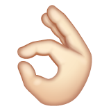 👌🏻 OK Hand: Light Skin Tone on WhatsApp 2.23.2.72
