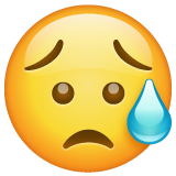 😥 Sad but Relieved Face on WhatsApp 2.25.9.78
