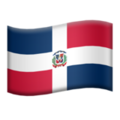 Flag: Dominican Republic on Apple iOS 15.4