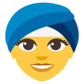 👳‍♀️ Woman Wearing Turban Emoji