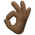 👌🏿 OK Hand Sign Dark Skin Tone Emoji