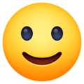 Visage avec un l&eacute;ger sourir