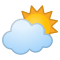 ⛅ Sun Behind Cloud Emoji