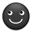 Black Smiling Face Emoji