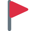 Triangular Flag on Twitter Twemoji 15.0
