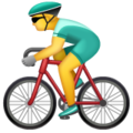 Homme qui fait du v&eacute;lo