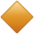 Grand losange orange