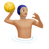 Man Playing Water Polo: Medium-Light Skin Tone on Apple iOS 11.1