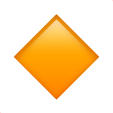 Small Orange Diamond on Apple iOS 11.1