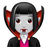 Woman Vampire: Light Skin Tone on Apple iOS 11.1