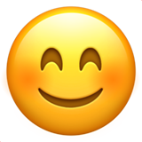 Smiling Face with Smiling Eyes on Apple iOS 11.2